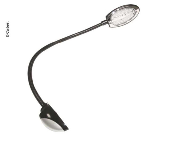 LED světlo 12V, 12SMD, černá/stříbrná, přisazená, 2.2W, 192 lumelů