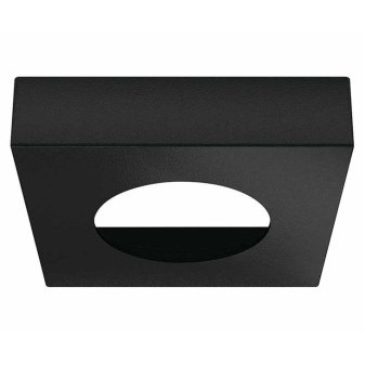 Pouzdro čtvercové pro základny  83580, 65x65x15.6mm, černé