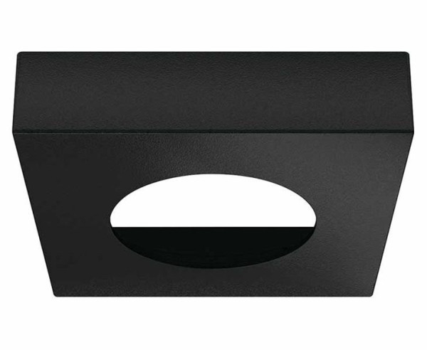 Pouzdro čtvercové pro základny  83580, 65x65x15.6mm, černé