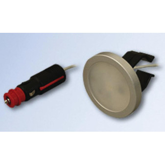 Svítidlo LED pod markýzu 12/24V 2,5W (bodové světlo, teplá bílá 3400K, 198 lm, 5m kabel s univerzální zástrčkou)