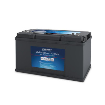 Baterie lithiová LiFePO4 Carbest Li100BT 100 Ah (integrovaná BMS, Bluetooth, LED displej)
