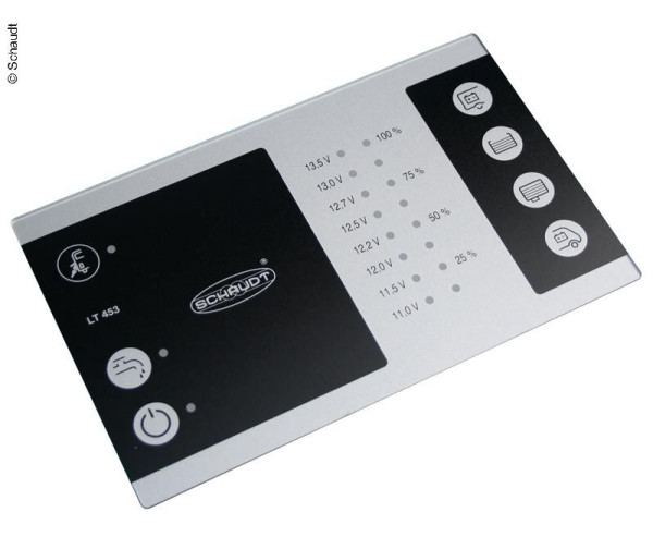 Napájecí elektroblok s kontrolním panelem Schaudt EBL 211 + LT 453 (pro AGM baterie)
