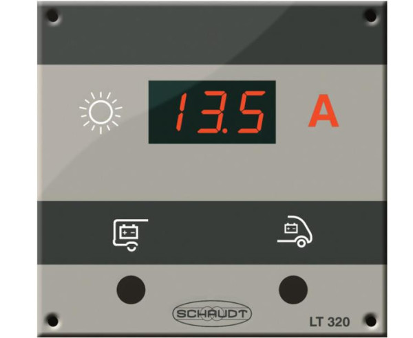 Ovládací panel solárního nabíjení Schaudt LT 320