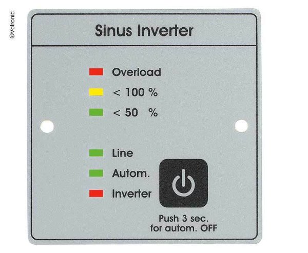 Měnič napětí s čistou sinusoidou SMI 1700 ST-NVS (12V / 230V, trvalý výkon 1700 W, špičkový výkon 3000 W)