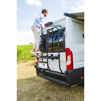 Žebřík na zadní dveře Fiamma Ladder DeLuxe 6 DJ, Ducato / Boxer / Jumper (od 2006), sytě černý