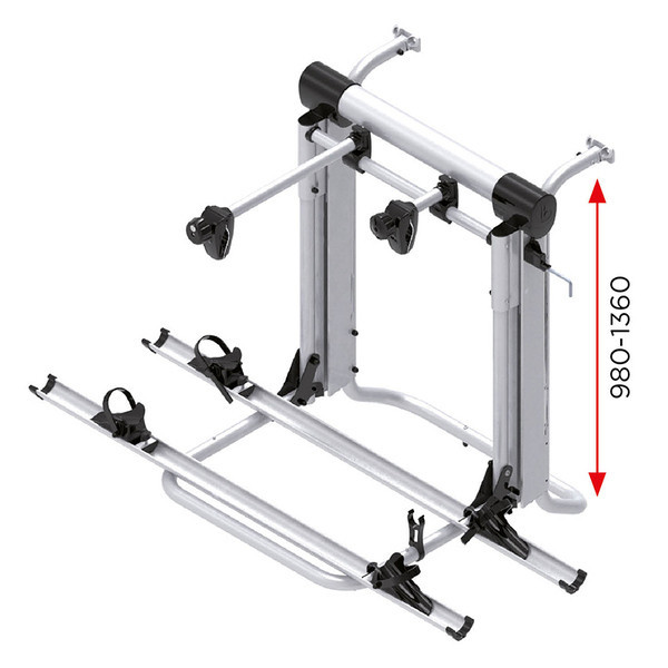 Nosič kol zadní elektrický Thule Prostor Bike Lift Std (nosnost 60 kg, stříbrný, 12V motor)