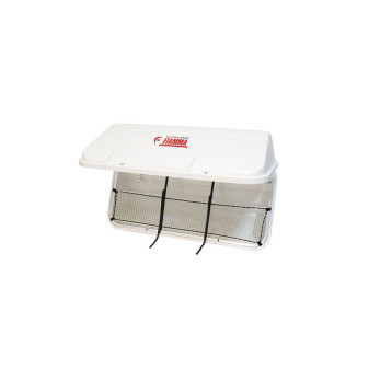 Box na zavazadla Fiamma Ultra-Box 500 pro nosiče kol na obytné vozy (objem 500 l, bílý, ABS plast)