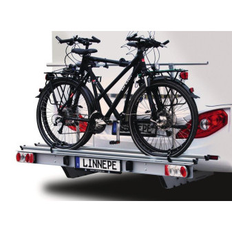 Nosič motocyklu a elektrokol na tažné zařízení / rám Linnepe Findus 2.0 (nosnost 150 kg, pro 2 kola/e-biky/skútr)