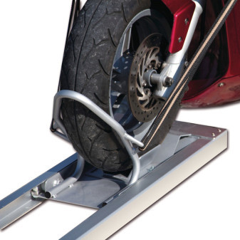 Nosič motocyklu do garáže elektrický Linnepe SmartRail (do 130 kg, 12V, s dálkovým ovládáním)