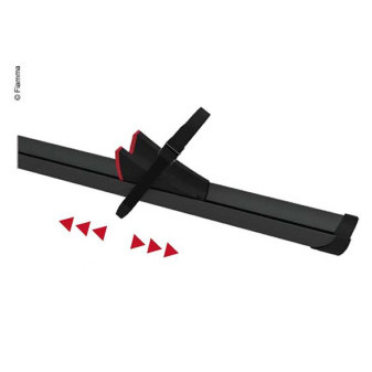Kolejnice nosiče jízdních kol Fiamma Rail Premium, černá (Deep Black)