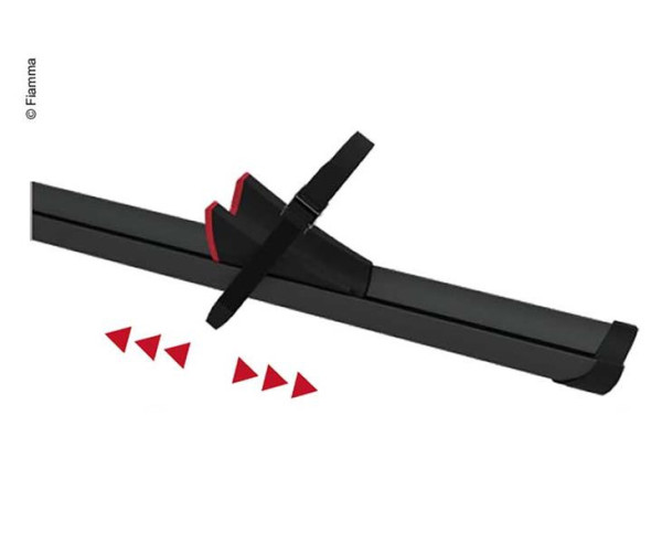 Kolejnice nosiče jízdních kol Fiamma Rail Premium, černá (Deep Black)