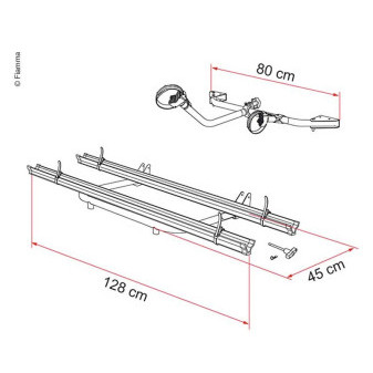 Nosič Fiamma Carry Bike Garage Standard přepravní pro 2/3 kolaCarry Bike Garage Standard