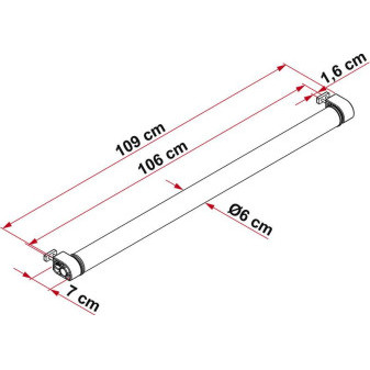 Lišta nakládací rolovací Roller Roof Rail na střešní nosič