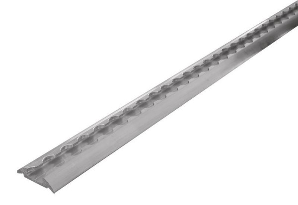 Kolejnice kotevní polokruhová hliníková 2000 × 50 × 11,5 mm pro stěnu i podlahu certifikovaná pro invalidní vozíky