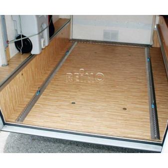 Sada upevňovací do garáže Garage Bars Premium 60 cm (2 hliníkové kolejnice  ŕ 60 cm a 2 upínací popruhy s rychloupínací sponou)