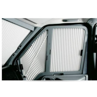 Zatemnění bočních oken kabiny REMIfront IV pro Ford Transit V362 (od r. v. 2014), šedé, sada L+P