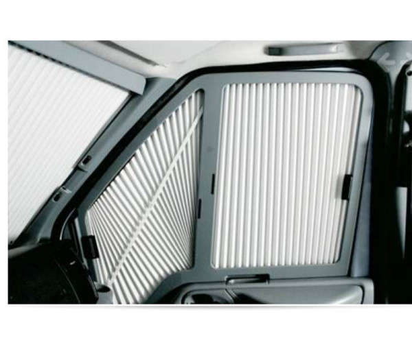 Zatemnění bočních oken kabiny REMIfront IV pro Ford Transit V362 (od r. v. 2014), šedé, sada L+P