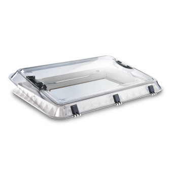 Velké střešní okno Dometic Heki 2 960 × 655 mm (s plynovými vzpěrami, krémově bílý vnitřní rám RAL 9001)