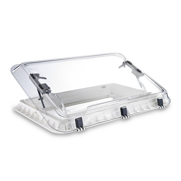Okno střešní Dometic Seitz Heki 2 De Luxe 960 × 655 mm (integrované osvětlení, krémové, nucené větrání)
