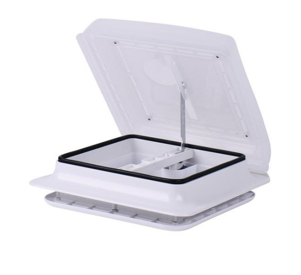 Odsavač střešní Carbest PowerVent 28 × 28 cm kryt Crystal čirý manuální bez ventilátoru