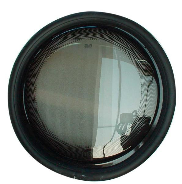 Okno kulaté pevné Carbest Bullauge  Ř 362 mm (výřez  Ř 380 mm) – šedé tónované