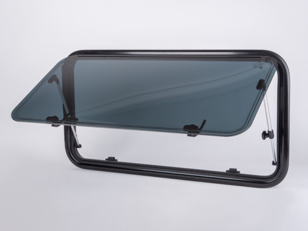 Výklopné akrylátové okno Polyvision Aero ploché, 900 × 520 mm