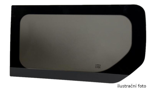 Pevné boční okno pro Fiat Ducato, Peugeot Boxer a Citroën Jumper od roku 2007, 1400x665mm - přední pravé