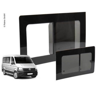 Okno pevné zadní pravé pro Volkswagen Crafter 776x649mm (od r.v. 2018, tónované bezpečnostní sklo)