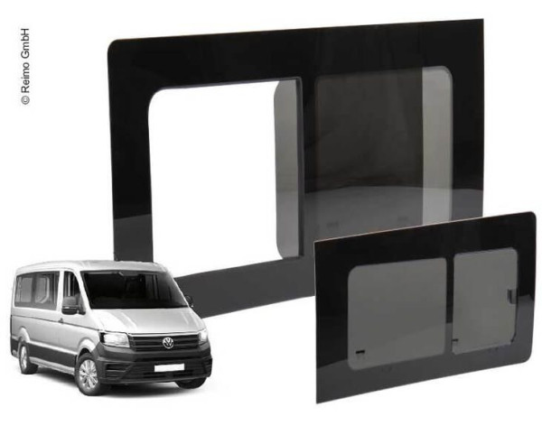 Okno pevné zadní pravé pro Volkswagen Crafter 776x649mm (od r.v. 2018, tónované bezpečnostní sklo)