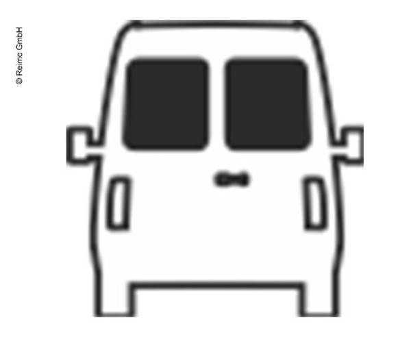 Okno pevné zadní pro VW Crafter a MAN TGE levé 776x649mm (od r.v. 2018, tónované)