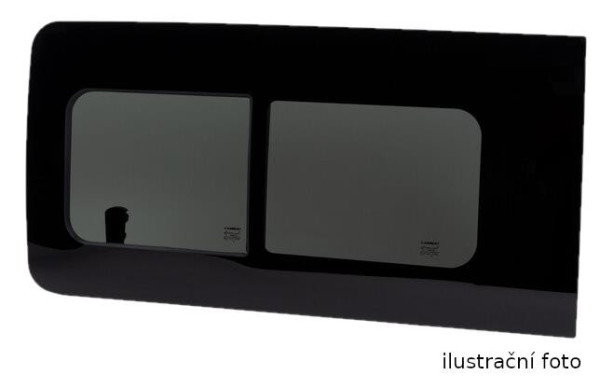 Okno posuvné boční pro Citroën Jumpy / Peugeot Expert / Toyota ProAce / Opel Vivaro / Fiat Scudo (vpravo vpředu, 1100 × 541 mm)