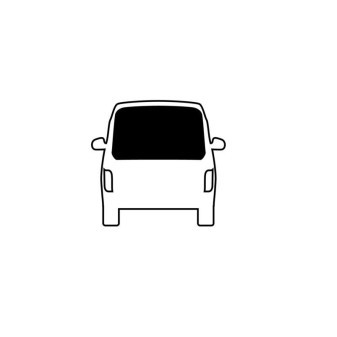 Okno pevné zadních výklopných dveří pro VW T5 / T6 (1445 x 575 mm)