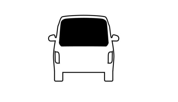 Okno pevné zadních výklopných dveří pro VW T5 / T6 (1445 x 575 mm)