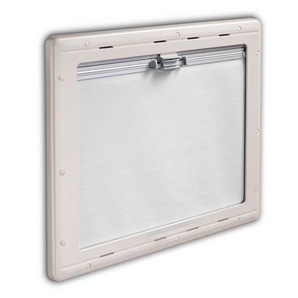Okno posuvné Dometic Seitz S4, 750 × 600 mm (černý vnější rám, s roletami)