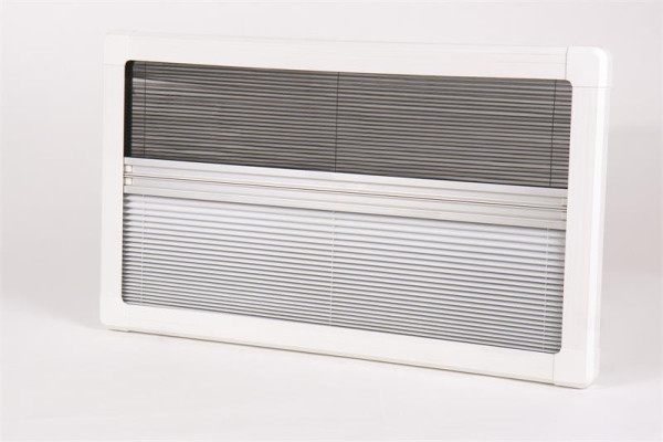 Roleta vnitřní zatemňovací s moskytiérou Carbest pro okno RW Rear 260 × 560 mm (hliníkový rám, bílá)