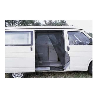 Moskytiéra do bočních posuvných dveří pro Volkswagen T4 (1990–2003) – černá