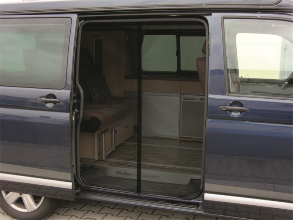 Moskytiéra do posuvných dveří VW T3 (1980–1989, černá)