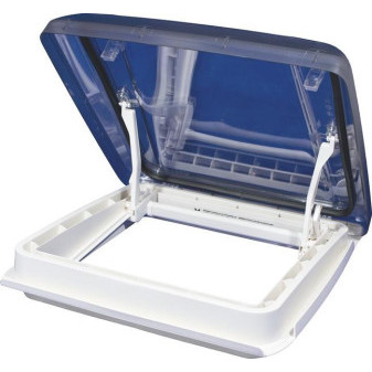Střešní okno Carbest VisionStar M pro (40 × 40 cm, bílé s LED osvětlením, kouřové sklo)