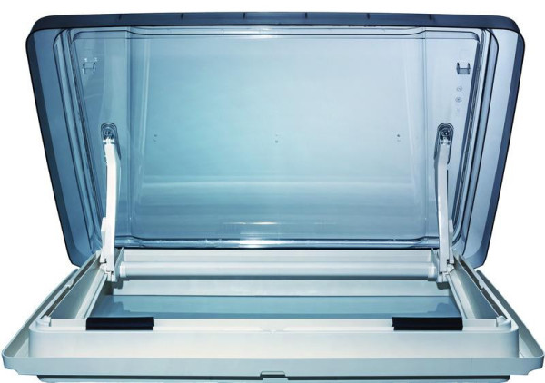 Střešní okno MPK VisionStar L pro 700 x 500 mm, kouřové sklo, krémově bílý vnitřní rám s dvojitým plisé