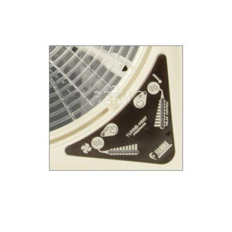 Okno střešní s ventilátorem Fiamma Turbo-Vent Premium 12 V (bílé, výřez 360 × 360 / 400 × 400 mm)
