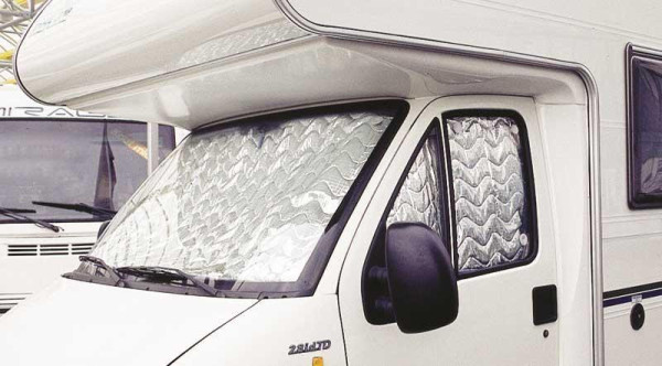 Sada termoclon vnitřních Isoflex 9vrstvá pro Fiat Ducato 230, Citroën Jumper a Peugeot Boxer (1994–2001) 3dílná do kabiny řidiče s přísavkami