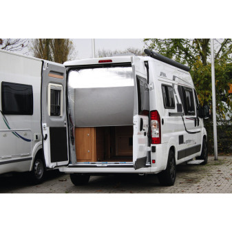 Termoclona a izolace zadních dveří Isoflex pro Fiat Ducato (vysoký výřez, šedá)