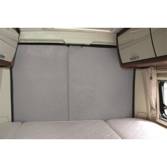 Izolace zadních křídlových dveří pro Fiat Ducato (od r. v. 2007), dvoudílná, vysoký výřez H2, bez výřezu pro okno, světle šedá