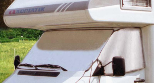 Podložka termální vnější X-Trem pro Fiat Ducato / Citroën Jumper / Peugeot Boxer (2005–2014, kapota a dveře, 1dílná, šedá)