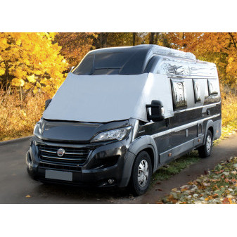 Podložka termální vnější X-Trem pro Fiat Ducato / Citroën Jumper / Peugeot Boxer (2002–2005, kapota a dveře, 1dílná, šedá)