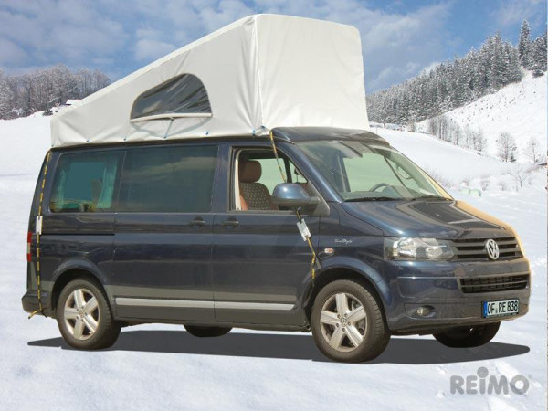 Ochranný zateplovací plášť (Climacover) pro zvedací střechu REIMO Easyfit, VW T5 / T6, dlouhý rozvor, přední výsuv