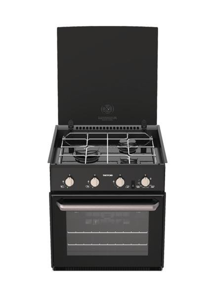 Vestavný plynový sporák s troubou a grilem Triplex 36L (3 plotýnky, 12V zapalování, 30 mbar)