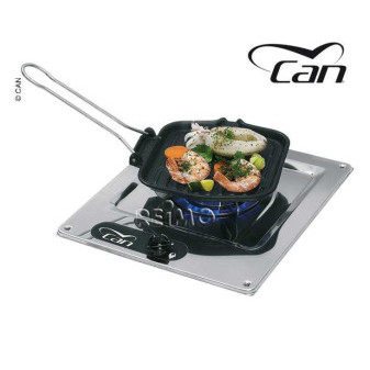 Jednohořákový vestavný nerezový plynový vařič CAN (30 mbar, 2 kW)