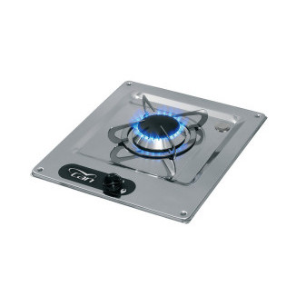 Jednohořákový vestavný nerezový plynový vařič CAN (30 mbar, 2 kW)