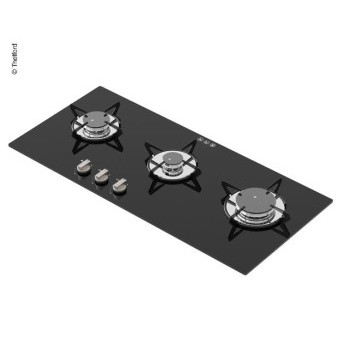 Sporák plynový, 3-plamenný 5kW Topline Series 931, černý